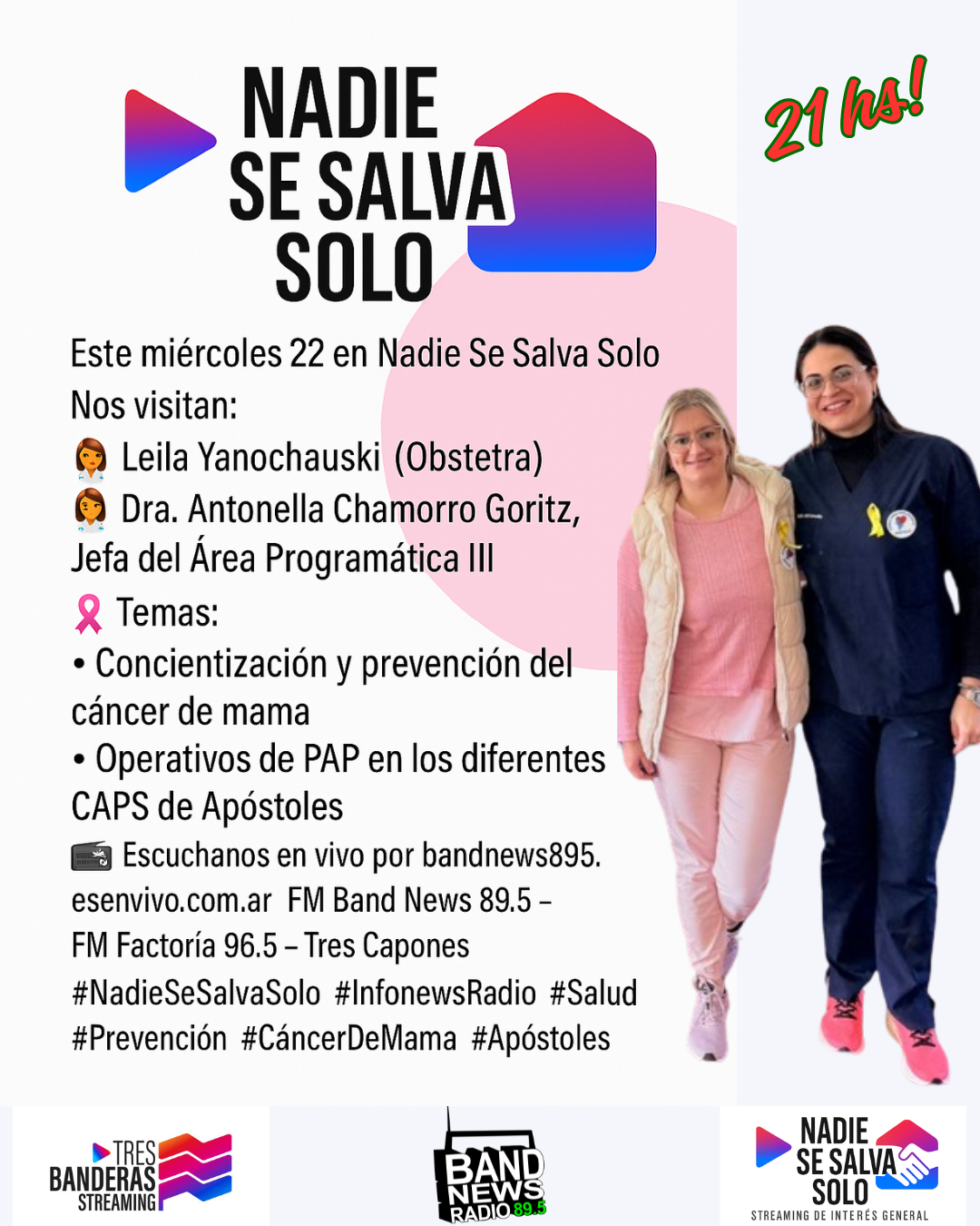 🎙️ Este miércoles 22 en Nadie Se Salva Solo