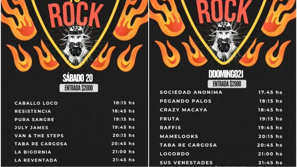 Fin de semana a puro rock con la 13ª edición del Villa Gaucho Rock