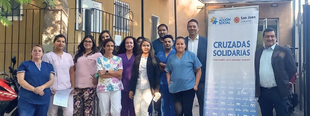 Las autoridades de la Caja de Acción Social recorrieron los departamentos de Pocito y Rawson para hacer entrega de premios en el marco del programa Cruzadas Solidarias.
