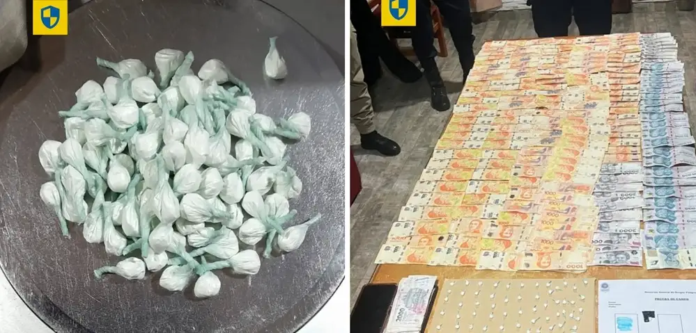 Secuestran cocaína y dinero en efectivo en Alberdi