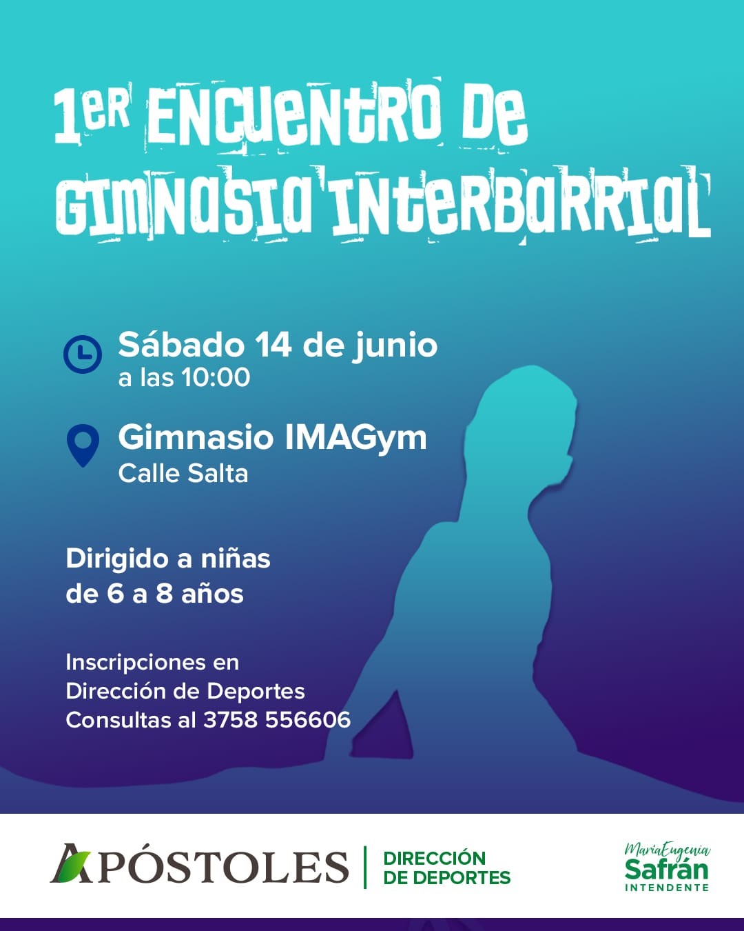 Mañana se realizará el Primer Encuentro de Gimnasia Artística Interbarrial