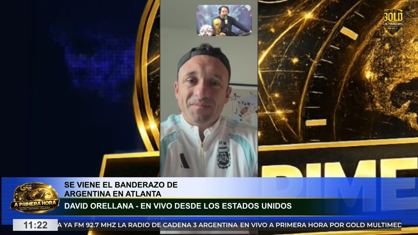David Orellana, el ex arquero de Deportivo Tabacal que viajó miles de kilómetros para alentar a la Selección Argentina