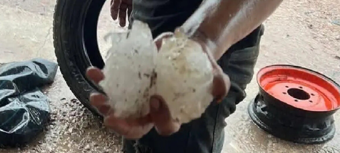 05.jpg Santiago del Estero: un bombardeo con granizo de gran tamaño afectó a varias localidades