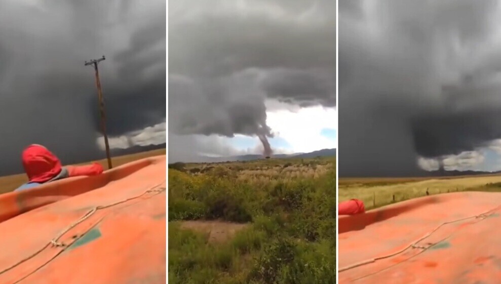 Catamarca: un peligroso tornado sorprendió a los vecinos de Aconquija