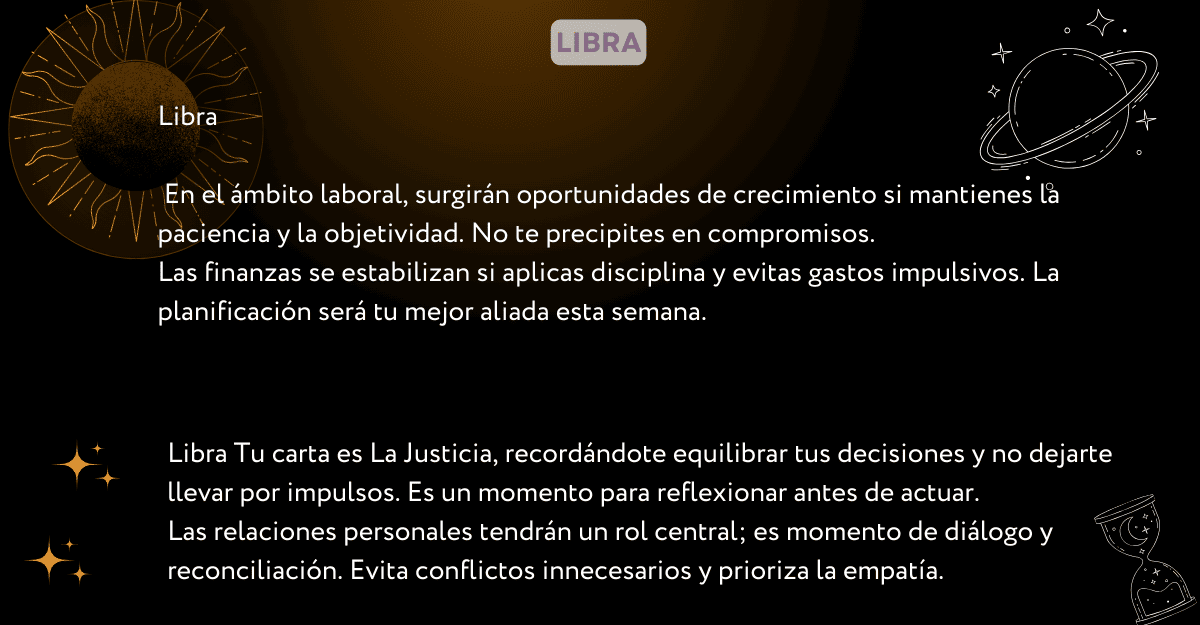 Descubre qué dicen las cartas del tarot y la astrología para tu signo. Descubre qué dicen las cartas del tarot y la astrología para tu signo.