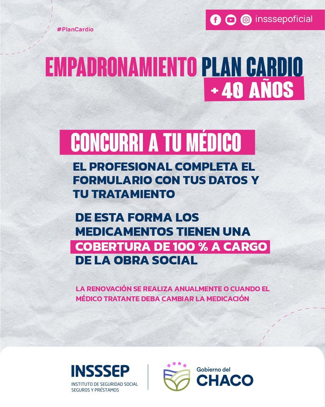 INSSSEP LANZÓ EL EMPADRONAMIENTO DEL PLAN CARDIOVASCULAR: UNA ACCIÓN CLAVE PARA EL CUIDADO DE LOS AFILIADOS