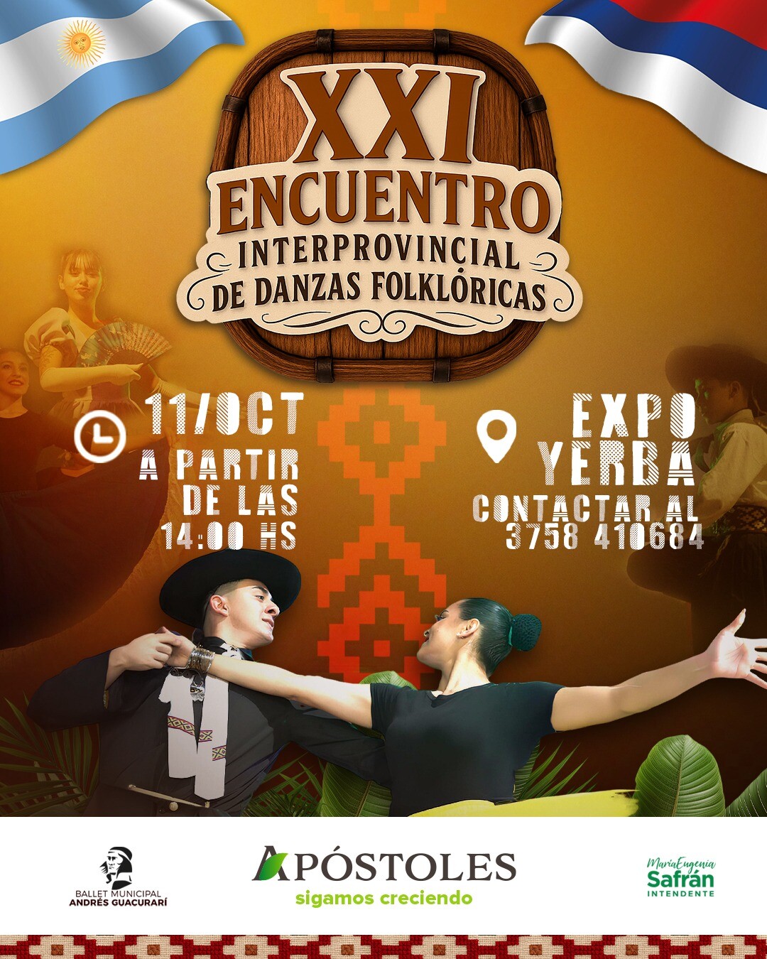 Apóstoles se prepara para vivir el XXI Encuentro Interprovincial de Danzas Folklóricas