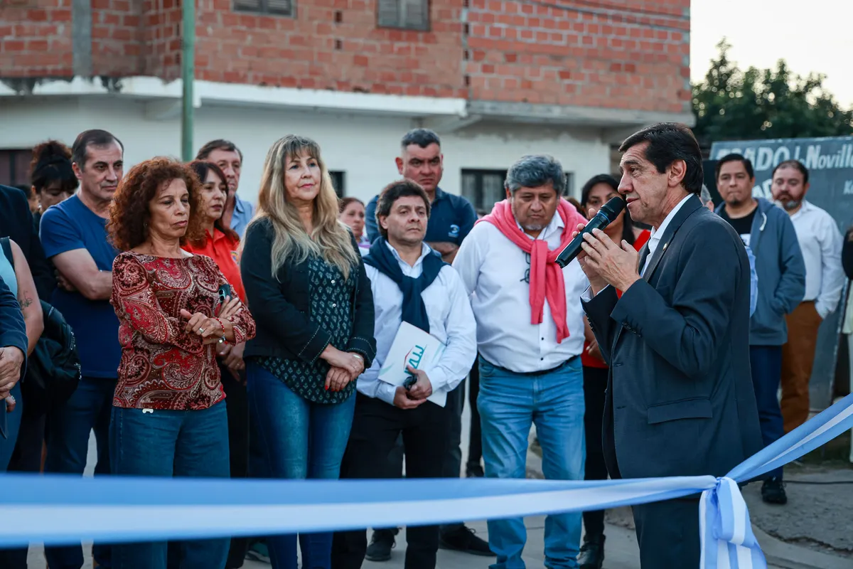 Sadir participó de la inauguración de obras de pavimentación en Alto Comedero