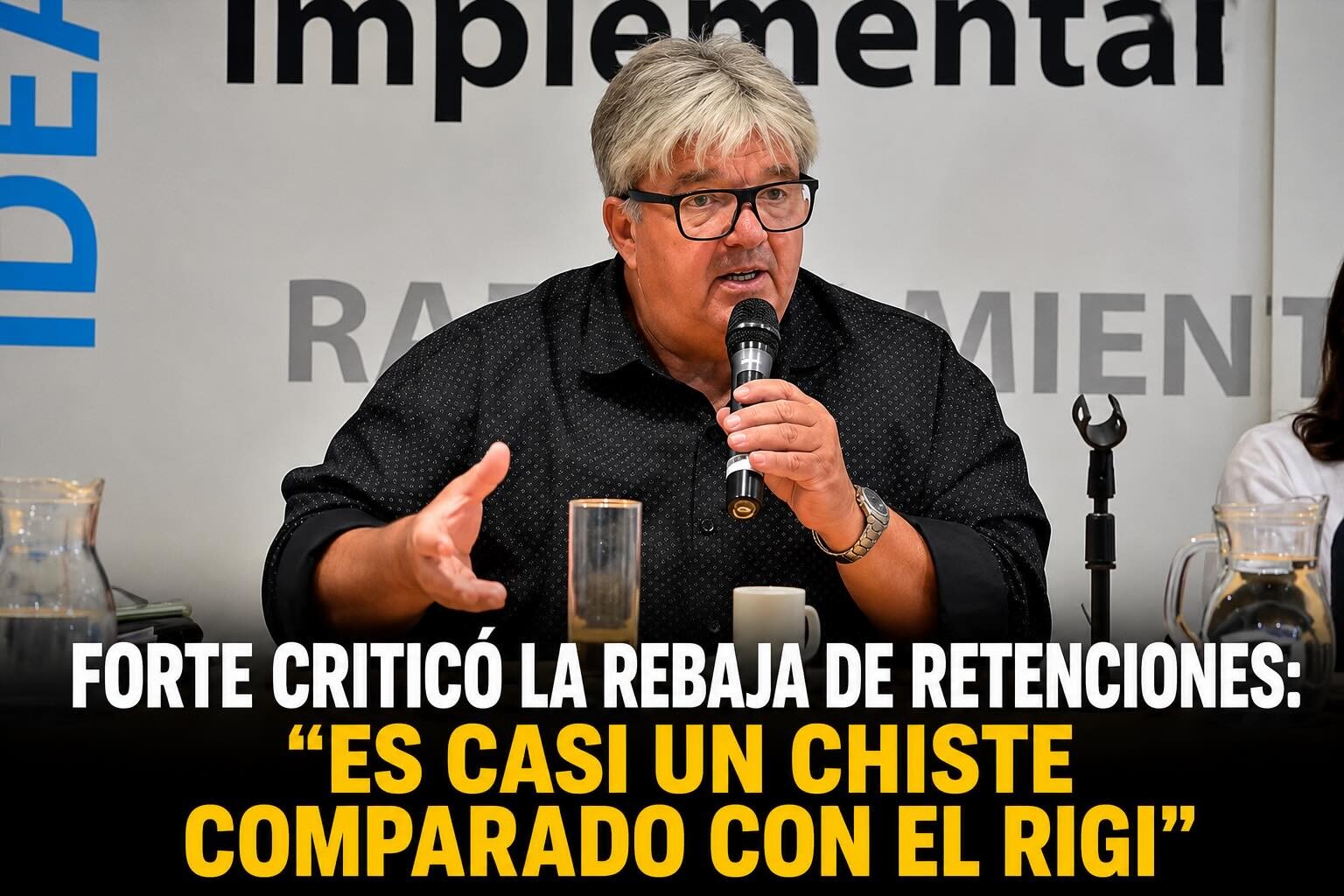 FORTE CRITICÓ LA REBAJA DE RETENCIONES: “ES CASI UN CHISTE COMPARADO CON EL RIGI”