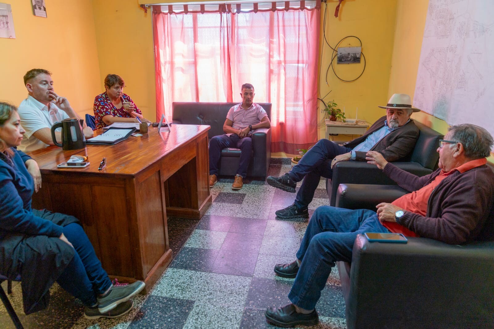 Othar Macharashvili se reunió con la familia de “Nino” Villarroel