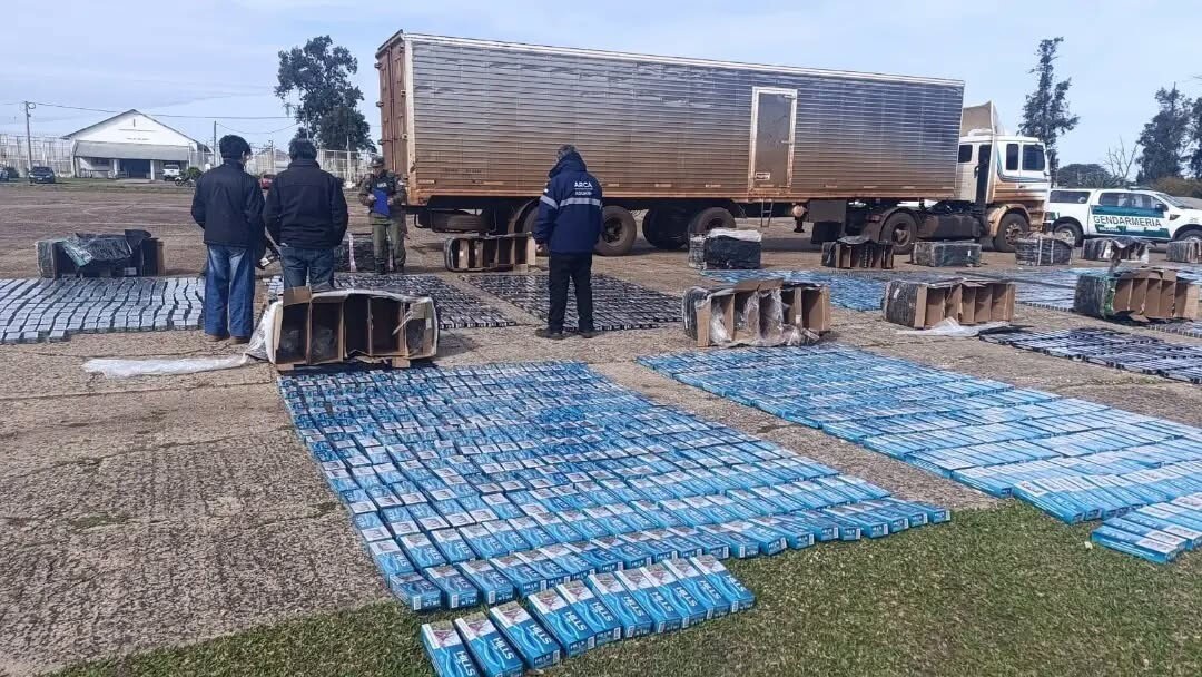Ruta Nacional 14: secuestraron cigarrillos y pez sable por $116 millones