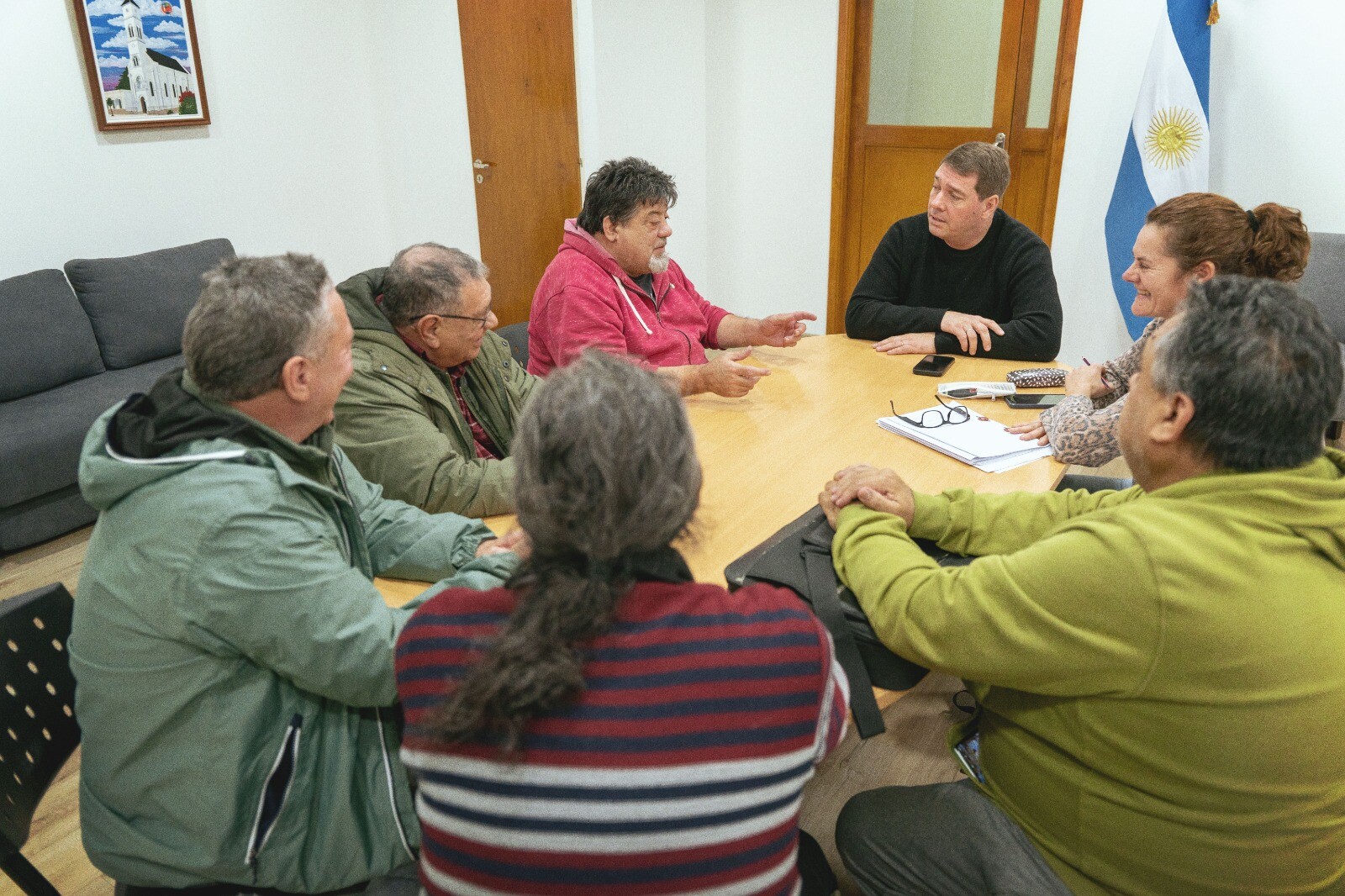 Rawson: Biss recibió al presidente del Centro de Jubilados y Pensionados de la Pesca