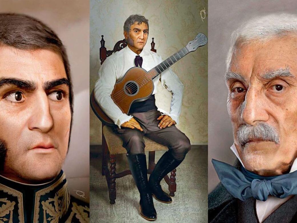La faceta artística desconocida de San Martín: era músico y tocaba la guitarra
