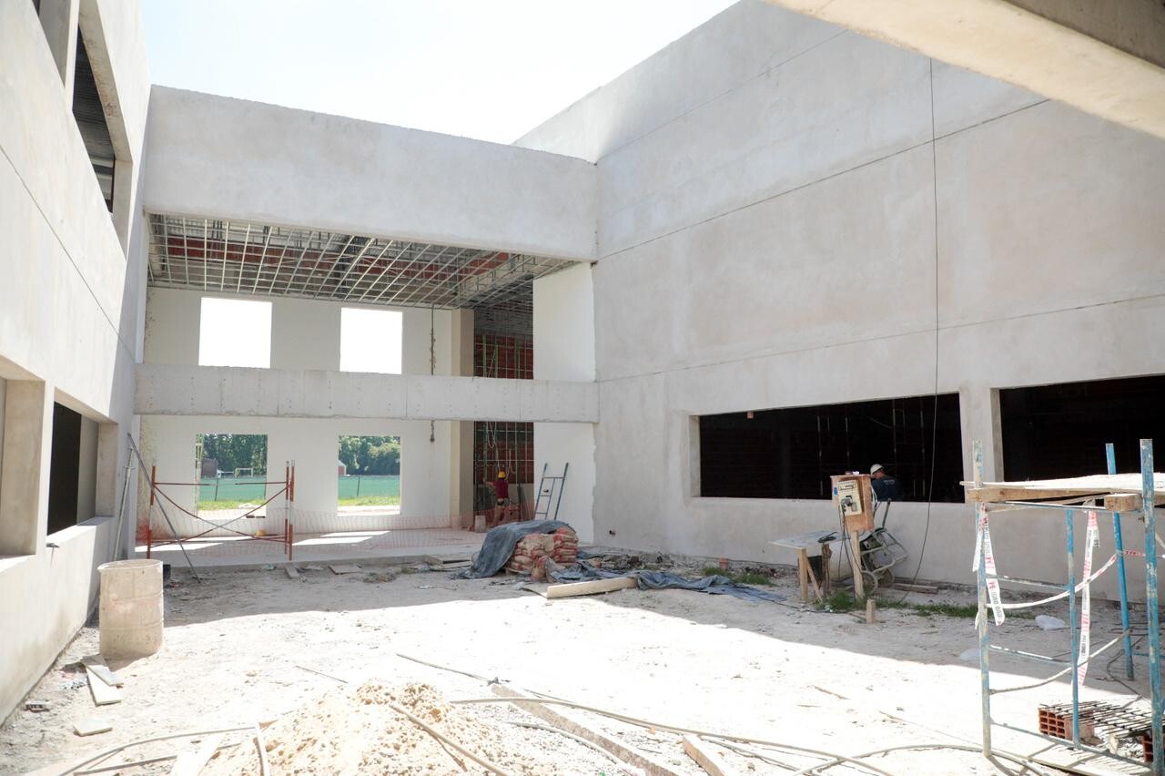 *Achával recorrió el nuevo avance de la obra de la Universidad Nacional de Pilar* *Achával recorrió el nuevo avance de la obra de la Universidad Nacional de Pilar*