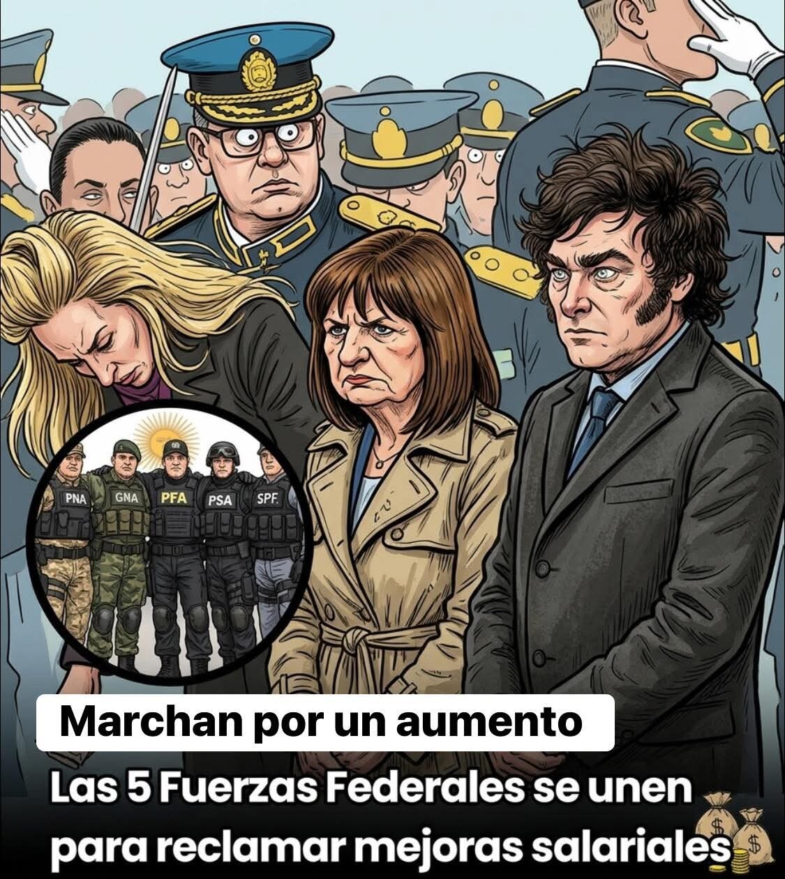 1000361063.jpg Las cinco fuerzas federales llevarán a cabo una inédita protesta el próximo 2 de abril en reclamo a los bajos salarios
