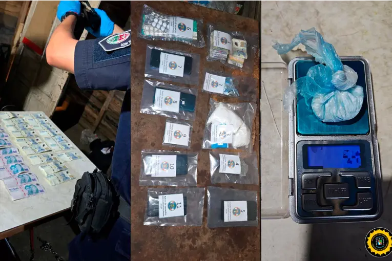 Allanamiento por narcomenudeo en Colón: secuestraron divisas, sustancias y hay un detenido