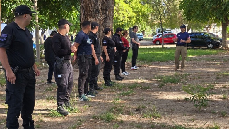 1000388163.jpg La Policía de San Juan inició el año con nuevas instancias de capacitación operativa