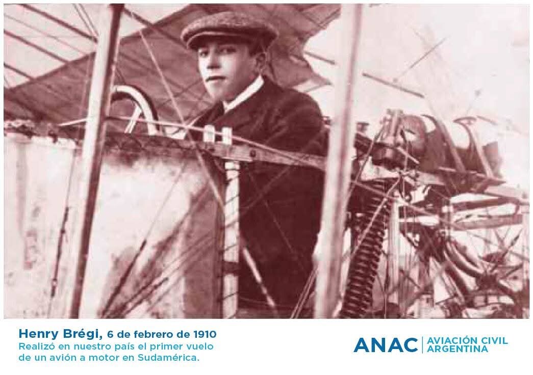 Primer vuelo de un avión de la historia en Sudamérica Primer vuelo de un avión de la historia en Sudamérica
