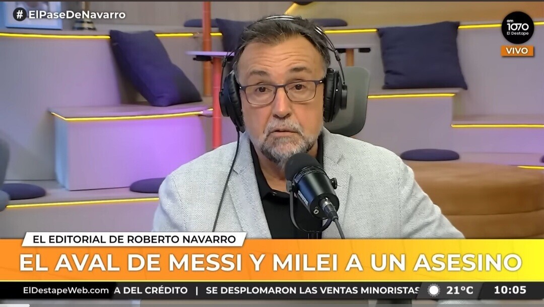 «El AVAL DE MESSI Y MILEI A UN ASESINO» «El AVAL DE MESSI Y MILEI A UN ASESINO»