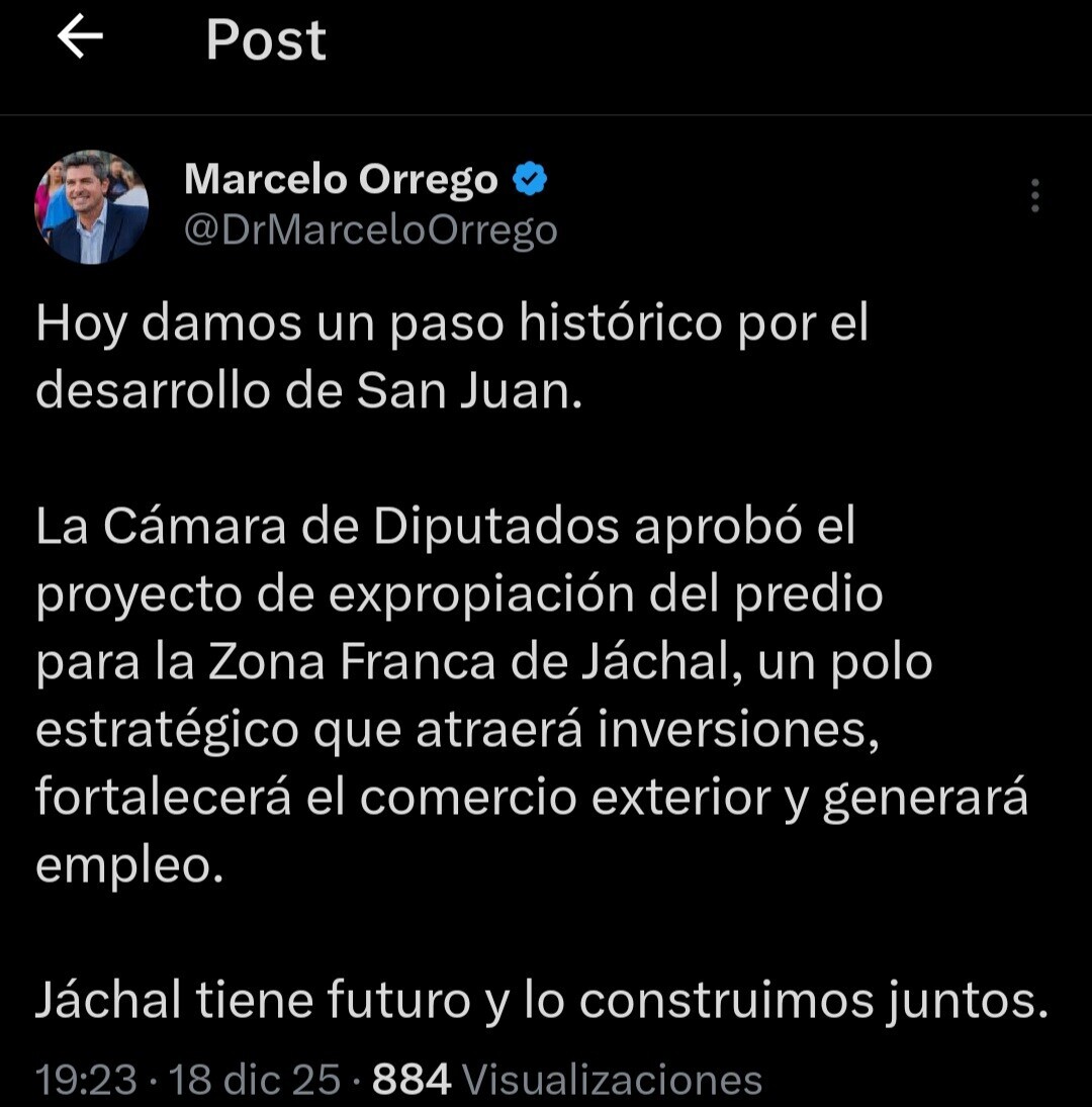 1000495419.jpg San Juan; Se aprobó por unanimidad la ley de expropiación del terreno para la Zona Franca de Jáchal