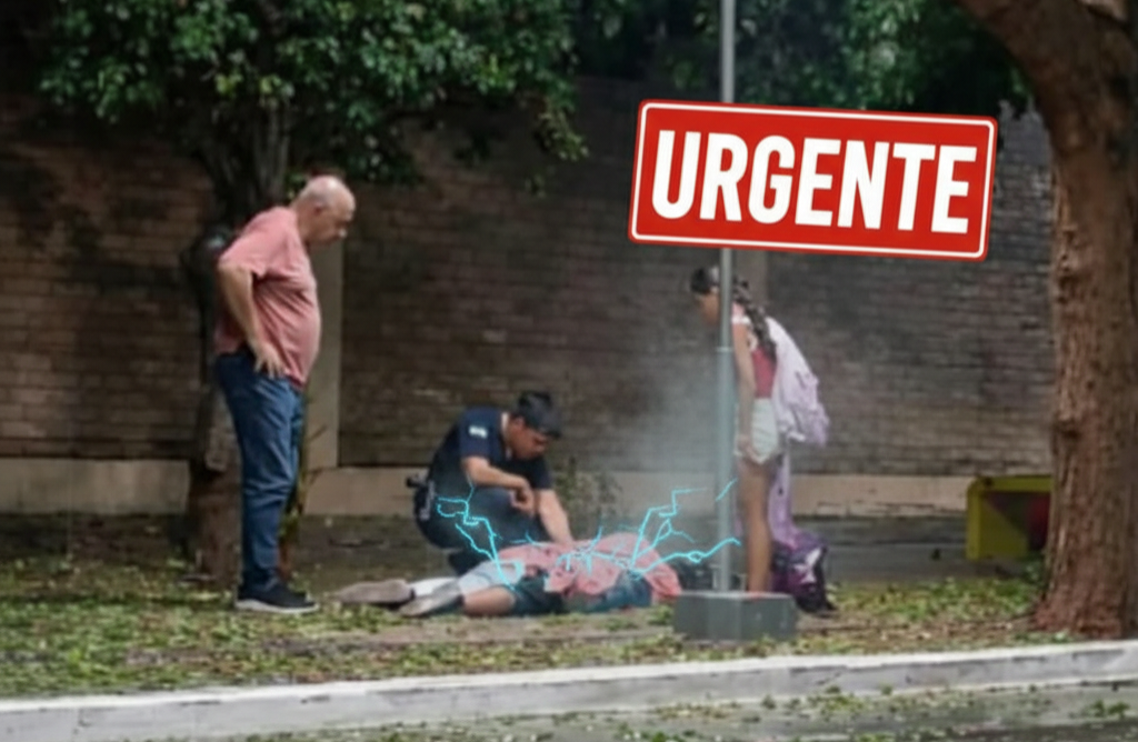 1000567178.png Boxeadora sufrió una descarga eléctrica al tocar una farola del alumbrado público