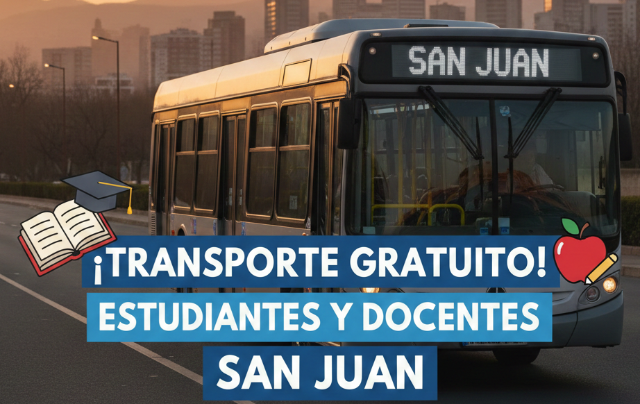 1000572550.png San Juan; El Boleto Escolar y Docente Gratuito comenzará a funcionar el 18 de febrero
