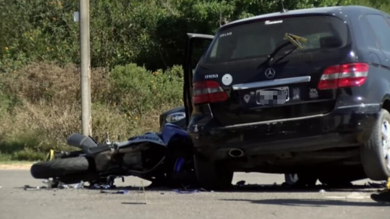 MURIÓ UN MOTOCICLISTA URUGUAYO TRAS CHOCAR CON EL AUTO DE UNA TURISTA ARGENTINA EN PUNTA DEL ESTE.