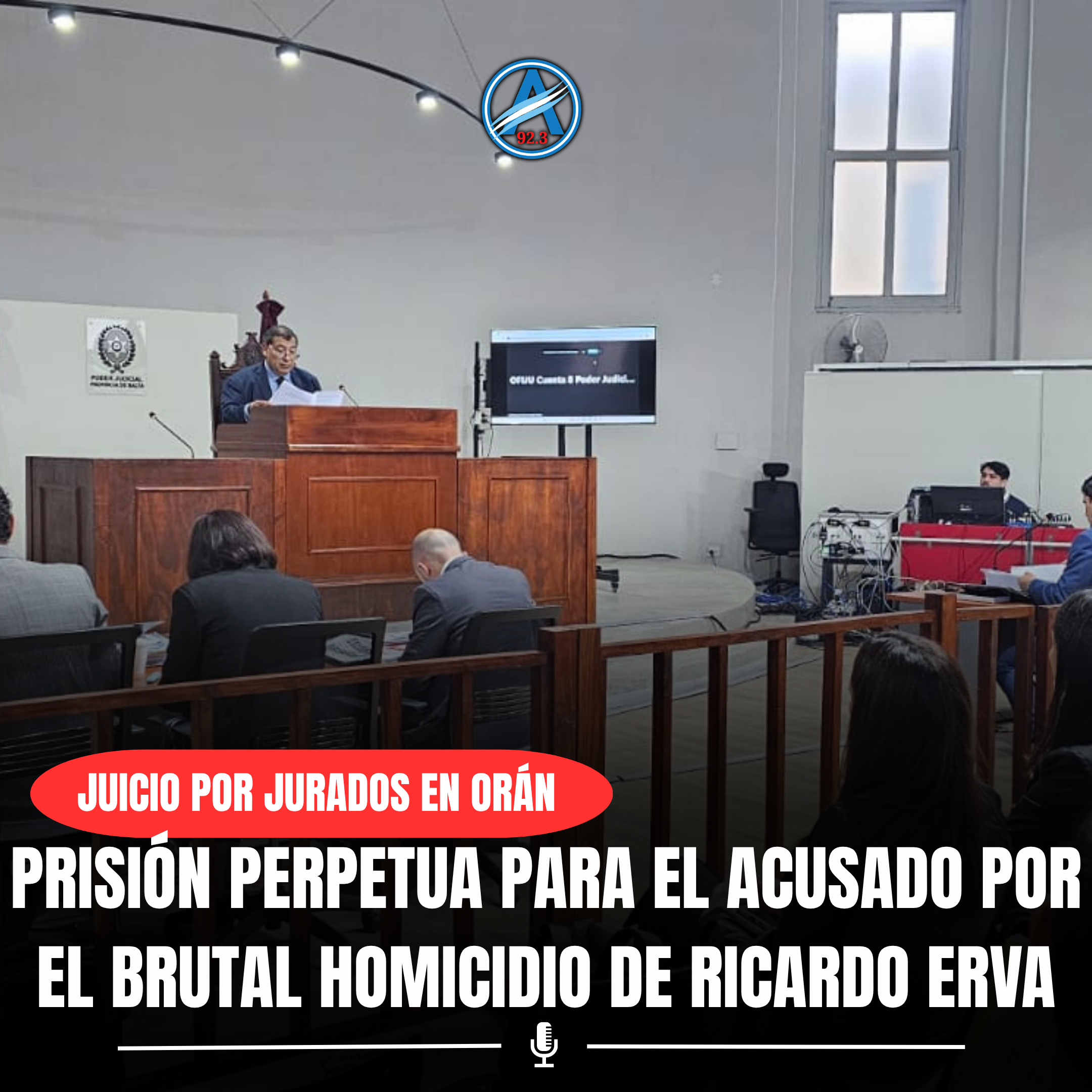 LA JUSTICIA IMPUSO LA PENA MÁXIMA A HÉCTOR RENÉ APARICIO POR HOMICIDIO CALIFICADO POR ALEVOSÍA