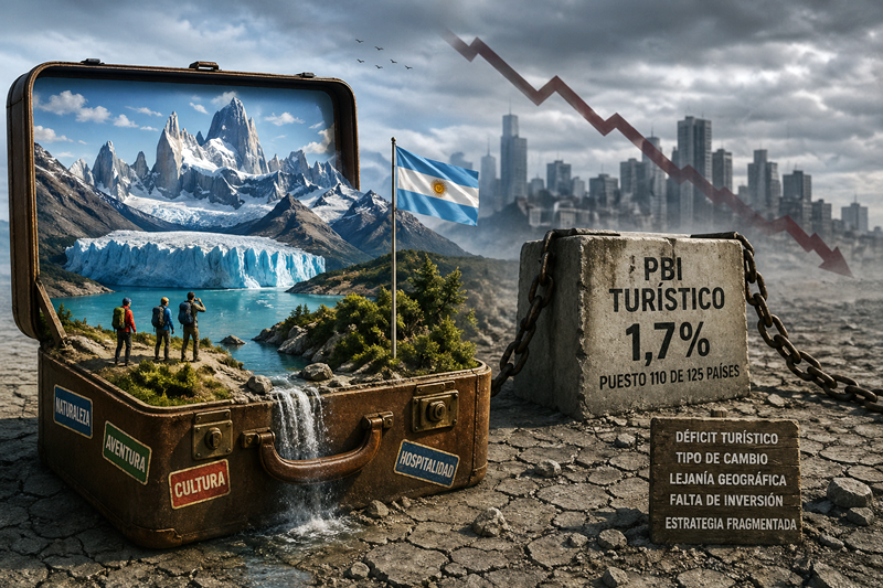 Turismo en Argentina, alto potencial, impacto bajo