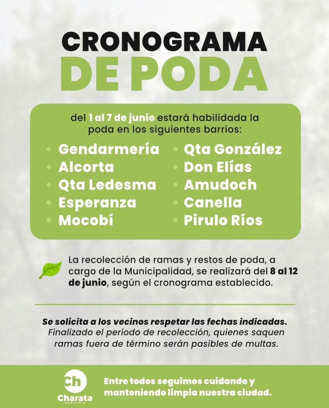 1002400547.jpg MUNICIPIO DE CHARATA: CRONOGRAMA DE PODA DEL 1 AL 7 DE JUNIO.