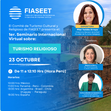 No te pierdas el seminario internacional de turismo religioso