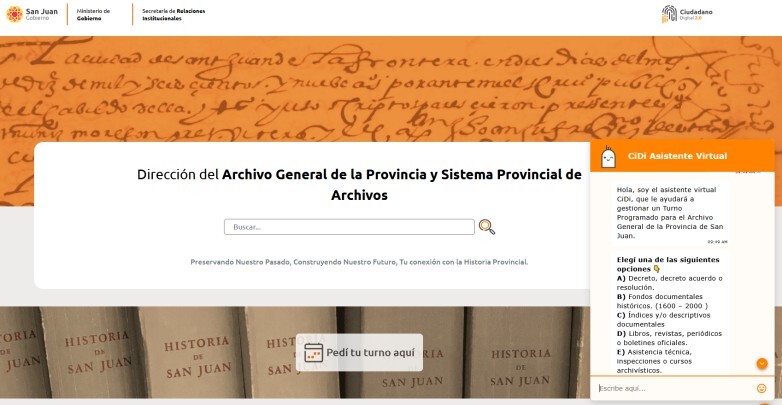 10986.jpg Cómo solicitar turnos de consulta en el Archivo provincial con CiDi