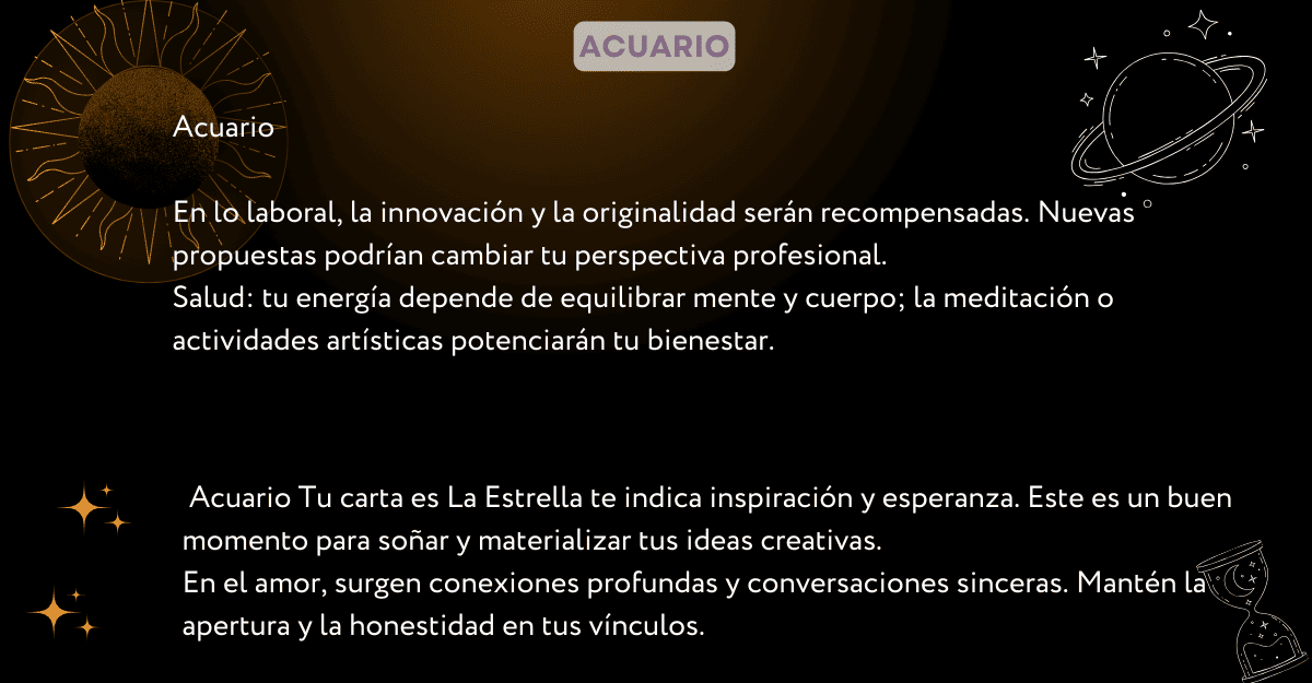 Descubre qué dicen las cartas del tarot y la astrología para tu signo. Descubre qué dicen las cartas del tarot y la astrología para tu signo.