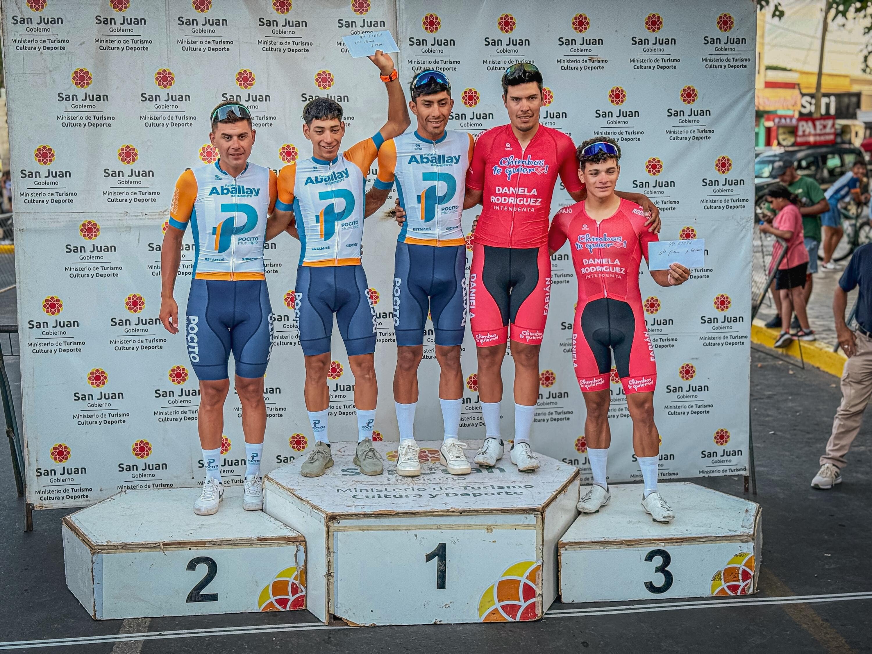 *Rodrigo Díaz, del equipo de la Municipalidad de Pocito, ganó la Doble Chepes*