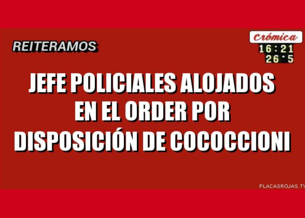 Por orden del gobierno los policías fueron alojados en el ORDER
