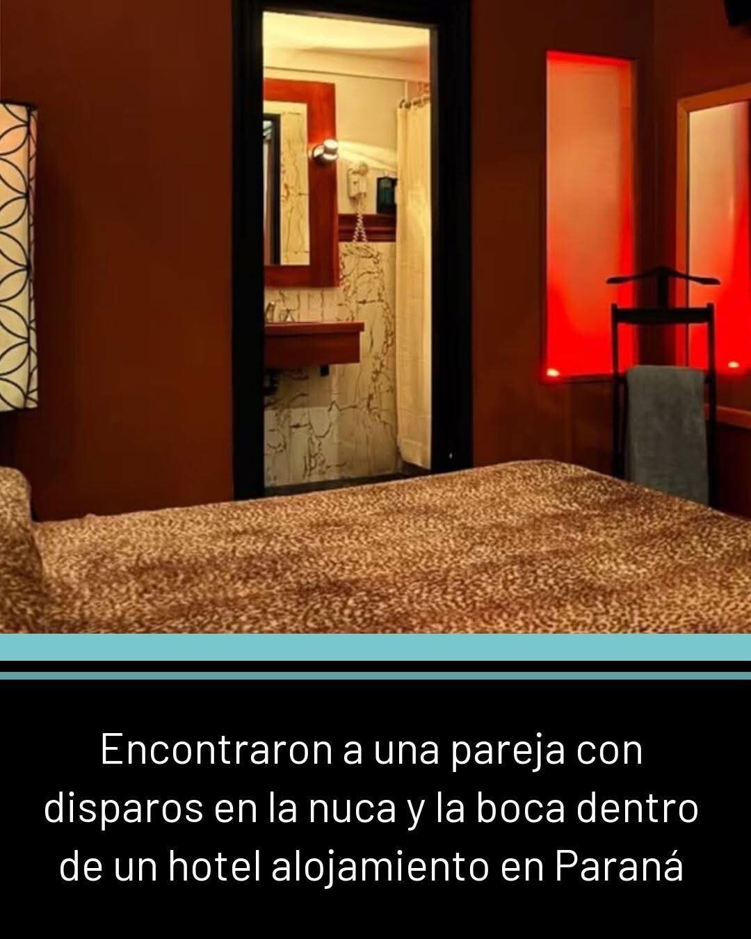 Misterio en Paraná: hallaron a una pareja con disparos dentro de un hotel alojamiento