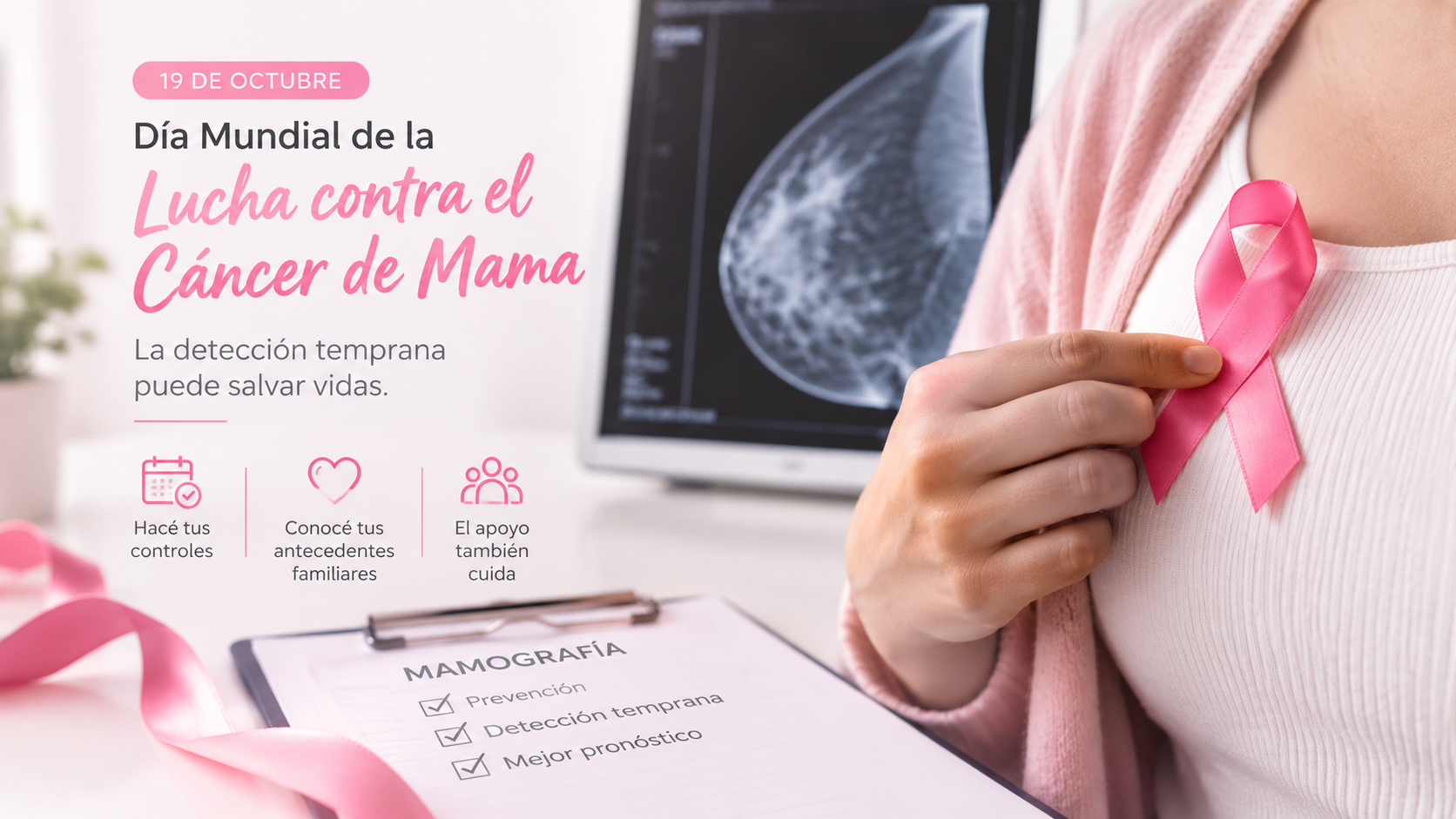 Día Mundial contra el Cáncer de Mama: la importancia de cuidarse y acompañar a quienes queremos
