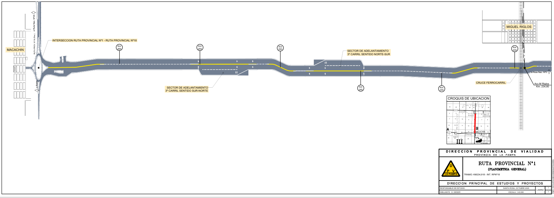 1.png Ruta 1: La Pampa tendrá su primera vía segura con carriles de sobrepaso y pesaje dinámico