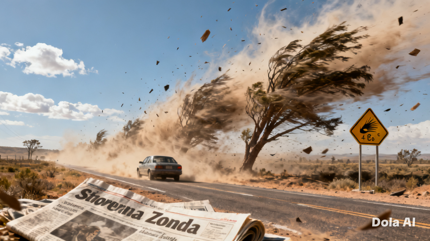 Alerta amarilla por viento Zonda en San Juan: ráfagas de hasta 70 km/h previstas