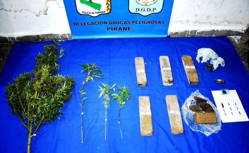 1.jpg En Formosa y Pirané, se secuestraron marihuana en panes y plantines