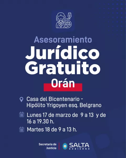 16389-se-brindara-asesoramiento-juridico-gratuito-y-capacitacion-en-oran.webp Se brindará asesoramiento jurídico gratuito y capacitación en Orán