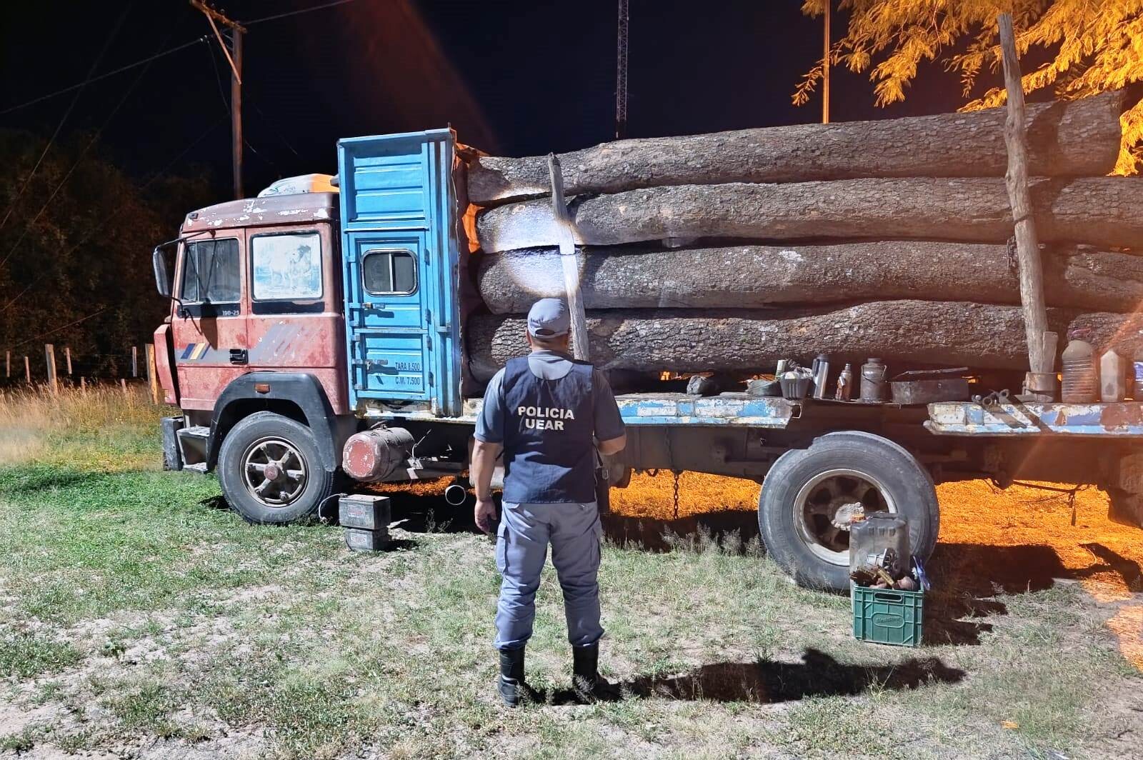 Secuestraron un camión cargado con rollizos por falta de documentaciones para su trasporte