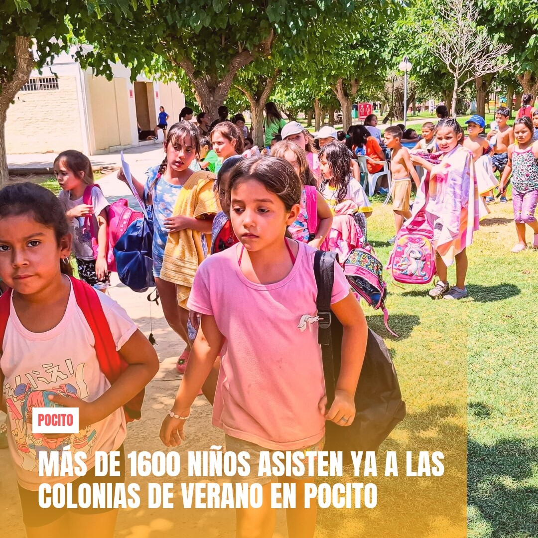 Más de 1600 niños asisten a las Colonias de Verano en Pocito