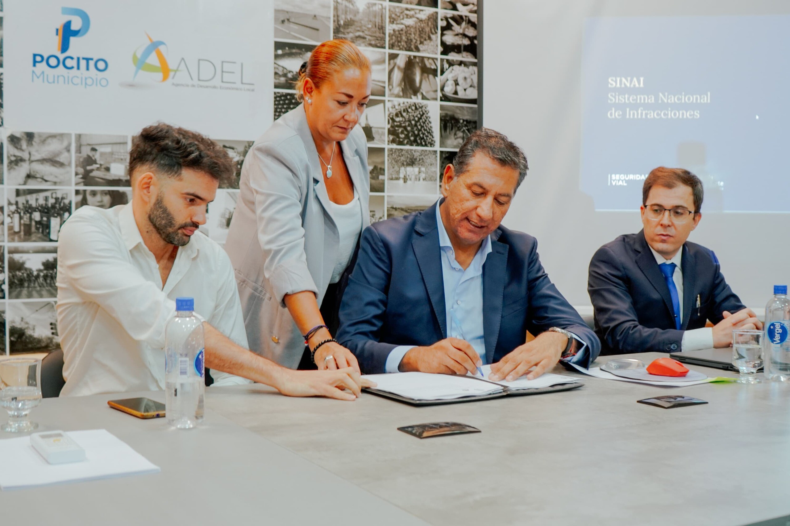 El Municipio de Pocito firmó convenios con la Agencia Nacional de Seguridad Vial y el Juzgado de Faltas para mejorar la seguridad vial