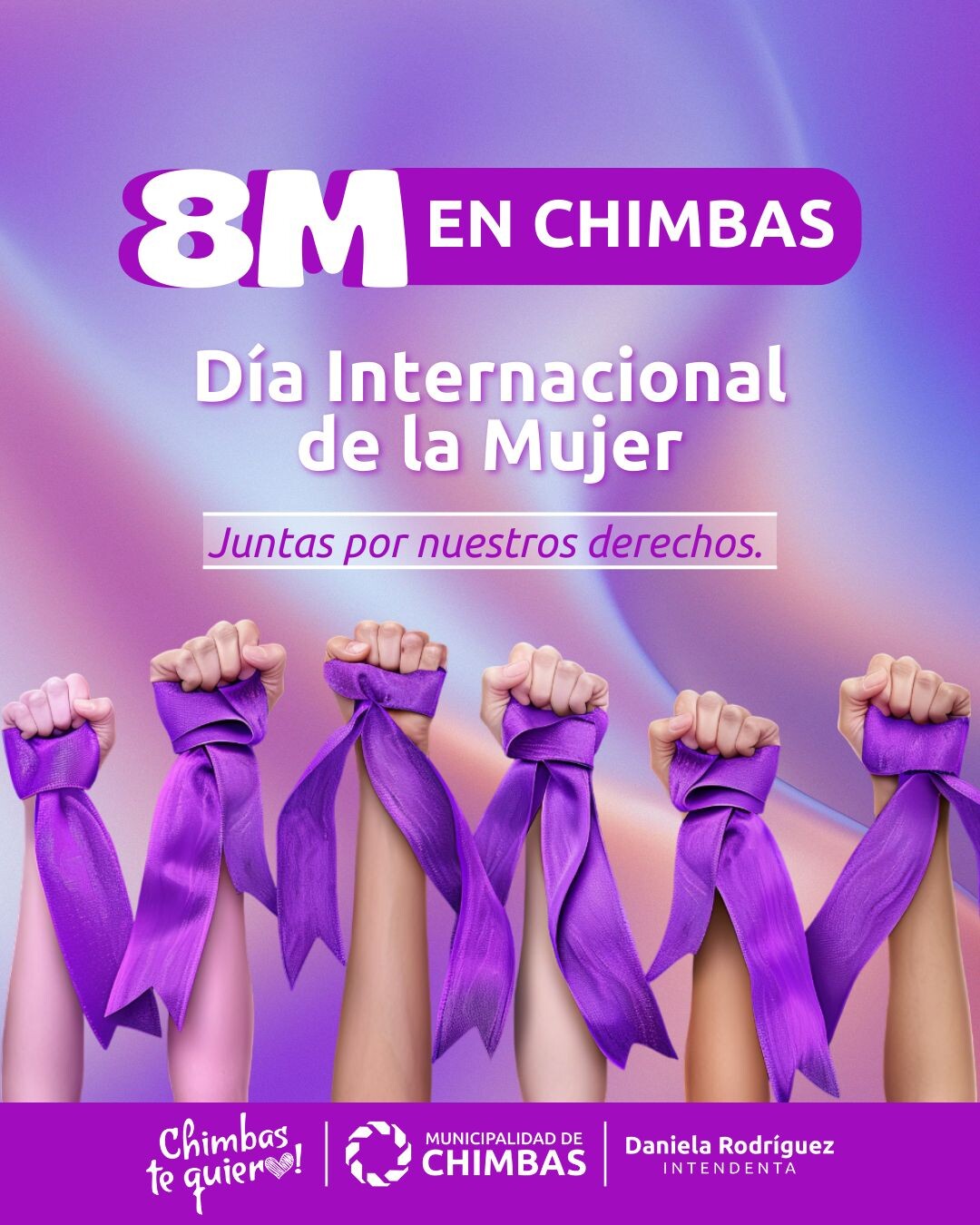 La intendenta Municipal de la Ciudad de Chimbas, Daniela Rodríguez, presento las actividades que se realizarán en el departamento en conmemoración al Día Internacional de la Mujer, bajo el lema “Juntas por nuestros derechos”.