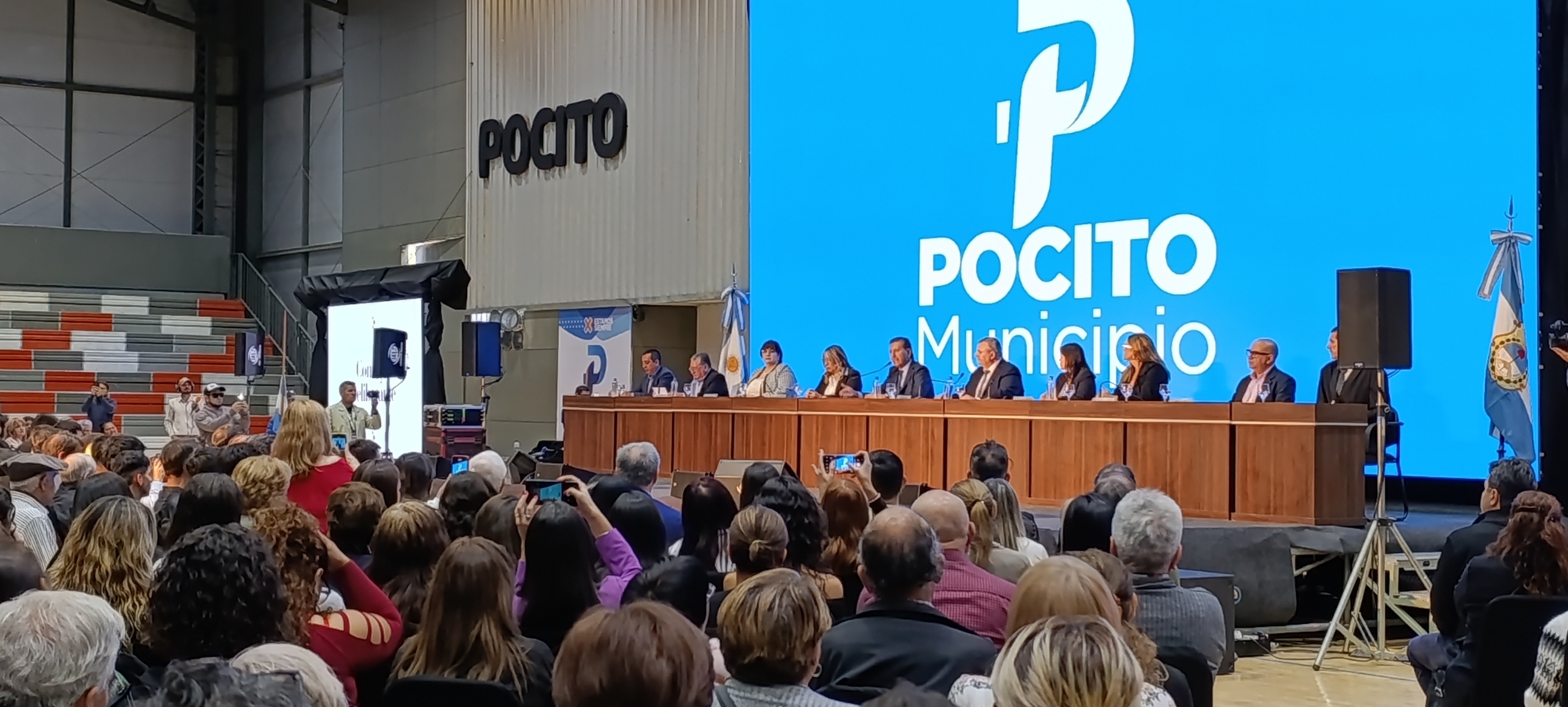 El intendente de Pocito,Fabian Aballay, brindó su discurso anual ante una multitud, y dejó inauguradas las sesiones del Concejo Deliberante 2025