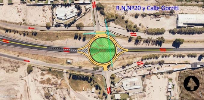 El gobierno provincial comenzó a trabajar en un proyecto para darle solución a un cruce peligroso de Santa Lucia.