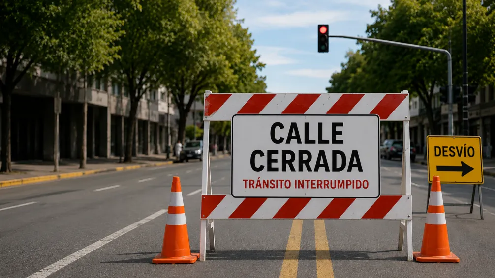 Continuará este miércoles el corte de tránsito en Garibaldi y 9 de Julio por trabajos de reparación de una cañería