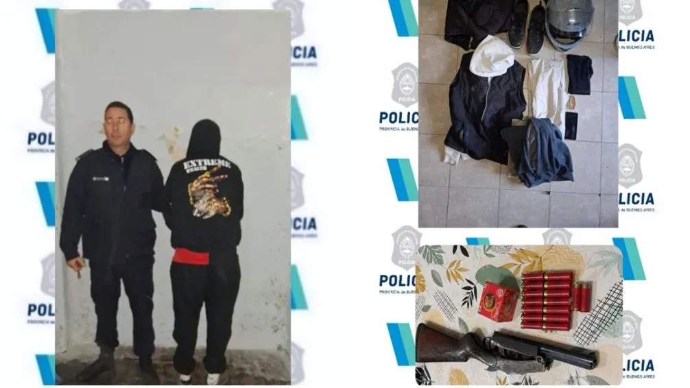 Con diversos allanamientos, secuestro de armas y un detenido, esclarecen robo agravado ocurrido el 17 de junio