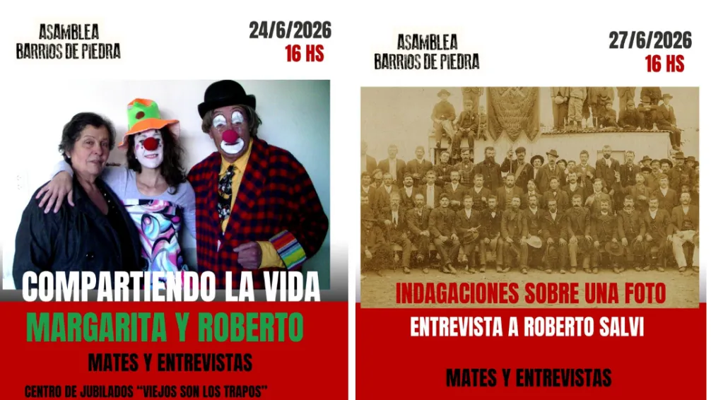 Barrios de Piedra invita a al ciclo «Mates y Entrevistas»